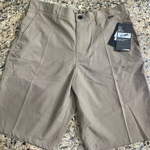 Hurley Nike Dri-Fit Khaki Shorts Size 32